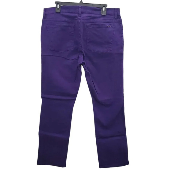 Lauren Ralph Lauren Modern Straight Woman's Vintage Purple‎ Denim Jeans Plus 14 - Picture 6 of 6